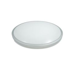 Alphalux 24wx2 Led Ceiling Lamp Cct Round Silver 3 