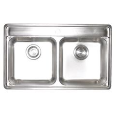 Franke Double Bowl Stainless Steel Kitchen Sink BELL BCX 620 35/35