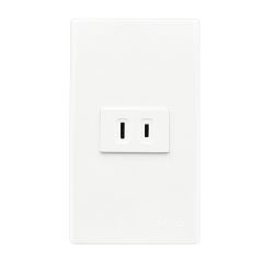 Alphalux 1g Flat Pin Outlet with Plate 16