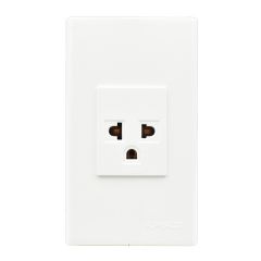 Alphalux 1g Duplex Universal Outlet With Ground 